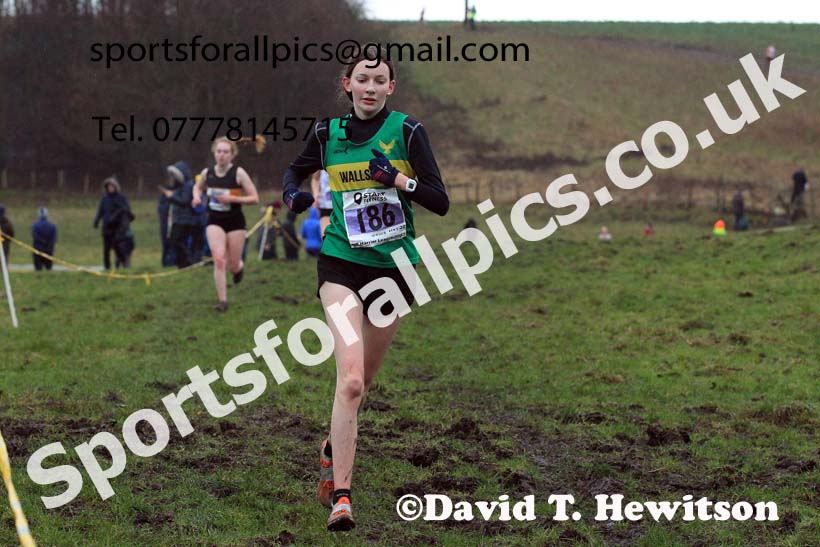 Womens under-17s and under-20s 2022 North Eastern Harrier League, Thornley Farm, Peterlee, County Durham. Photo: David T. Hewitson/Sports for All Pics